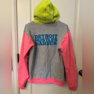 Detroit Hustles Harder Hoodie L